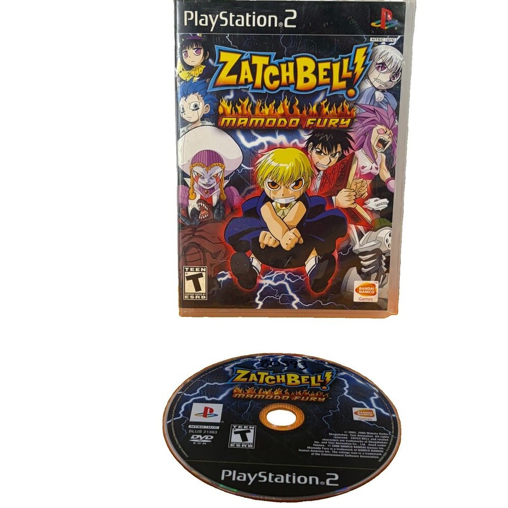Zatch Bell Mamodo Fury - Sony Playstation 2 PS2 - - Tested
